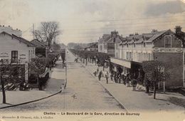 77-CHELLES- LE BOULVARD DE LA GARE , DIRECTION DE GOURNAY - Chelles