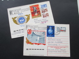 Sowjetunion 1977 Ganzsachenumschläge Mit Zusatzfrankatur. Kilingi-Nymme Estonia / Pärnu. Einschreiben!! - Covers & Documents