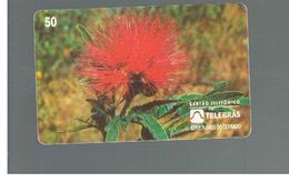 BRASILE ( BRAZIL) - TELEBRAS   -   1995 PLANTS: CALLIANDRA   - USED - RIF.10489 - Fleurs