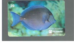 BRASILE ( BRAZIL) - TELEBRAS   -   1995 FISHES: ACANTHURUS CHIRURGUS  - USED - RIF.10491 - Poissons