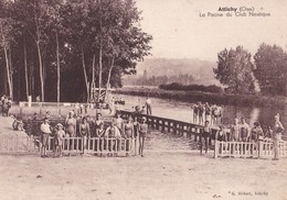 ATTICHY ,,,LA  PISCINE  Du  CLUB  NAUTIQUE,,,,carte Ecrite,,,,TBE,,,,   Rare - Attichy