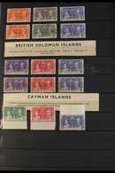1937 KGVI COMMONWEALTH CORONATION. An Unusual Collection Of Stamps & Covers Presented In A Stock Book, We See Most Sets  - Otros & Sin Clasificación