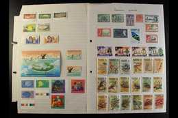 AUSTRALIA & PACIFIC ISLANDS Mostly 1920's-2000's Mint (some Never Hinged) & Used Accumulation On Leaves & Stock Cards An - Andere & Zonder Classificatie