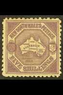 NEW SOUTH WALES 1889 5s Deep Purple Perf 10, SG 261, Mint Large Part OG. For More Images, Please Visit Http://www.sandaf - Andere & Zonder Classificatie