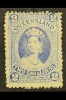 QUEENSLAND 1882-95 2s  Bright Blue, Watermark W5 On Thin Paper, SG 152, Mint. For More Images, Please Visit Http://www.s - Otros & Sin Clasificación