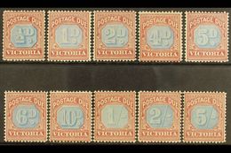 VICTORIA POSTAGE DUES 1890-94 Complete Set, SG D1/D10, Fine Mint. (10 Stamps) For More Images, Please Visit Http://www.s - Altri & Non Classificati