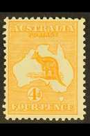 1913-14 4d Orange (Die II), SG 6, Fine Mint For More Images, Please Visit Http://www.sandafayre.com/itemdetails.aspx?s=6 - Other & Unclassified