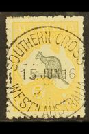 1915 5s Grey And Yellow Kangaroo, SG 30, Superb Used With Lovely Neat Centrally Placed "SOUTHERN CROSS / WESTN. AUSTRALI - Sonstige & Ohne Zuordnung