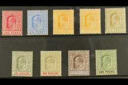 1902-10 Complete King Edward Set SG 62/70, With Both 4d And 1s Shades, Fine & Fresh Mint. (9 Stamps) For More Images, Pl - Other & Unclassified