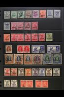 1913-1980 USED HOARD On A Pair Of Stock Pages. Includes KGV To 12a, KGVI To 5r, QEII To 10r On 10s & More. (90+ Stamps)  - Bahrain (...-1965)