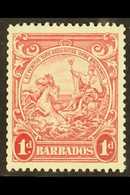 1938-47 1d Scarlet, Perf 13½ X 13, SG 249, Very Fine Mint. For More Images, Please Visit Http://www.sandafayre.com/itemd - Barbades (...-1966)