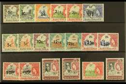 1961-63 NEVER HINGED MINT COLLECTION Presented On A Stock Card. Includes 1961 Surcharge "Basic" Set Plus Many Additional - Altri & Non Classificati