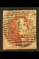 1849 40c Carmine IMPERF, SG 5 (Michel 5A), Fine Lightly Used With 4 Small To Large Margins, Fresh Original Colour & Cent - Autres & Non Classés
