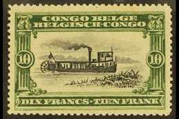 BELGIAN CONGO 1910 10f Black & Green (SG 69, COB 63), Fine Never Hinged Mint, Good Centering, Fresh. For More Images, Pl - Autres & Non Classés