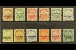 1922-34 "Caravel" Multi Script CA Wmk "SPECIMEN" Set, SG 77s/87s, Very Fine Mint Overprinted Or Perforated Set. Seldom S - Bermuda