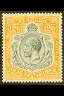 1924-32 12s6d Grey And Orange, SG 93, Mint Very Lightly Hinged. For More Images, Please Visit Http://www.sandafayre.com/ - Bermuda