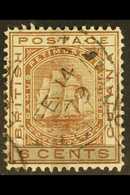 1878 (1c) On 6c Brown, Horizontal & Vertical Bars Ovpt, SG 142, Fine Used With Clearly Dated C.d.s. Postmark. For More I - Guyane Britannique (...-1966)