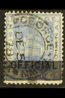 1878 (1c) On 4c Blue, Official Stamp With One Vertical & Two Horizontal Bars Ovpt, SG 144, Fine Used With Clearly Dated  - Guyana Britannica (...-1966)