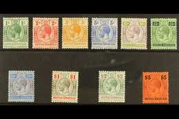 1913-21 Set Complete, SG 101/10, Mint Lightly Hinged (10 Stamps) For More Images, Please Visit Http://www.sandafayre.com - British Honduras (...-1970)