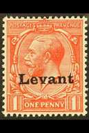 1916 SALONICA 1d Scarlet "Levant" Opt'd, SG S2, Very Fine Mint For More Images, Please Visit Http://www.sandafayre.com/i - British Levant