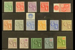 1922-28 Multi Script Watermark Definitive Set, SG 86/101, Some As Marginal Or Control Singles, Superb Very Lightly Hinge - British Virgin Islands