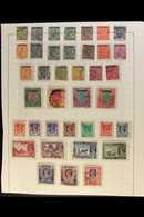 1937-1949 MOSTLY USED COLLECTION On Leaves, Inc 1937 Opts Set (ex 3a) To 10r Used, 1938-40 Set To 5r (trimmed Perfs At R - Birmania (...-1947)