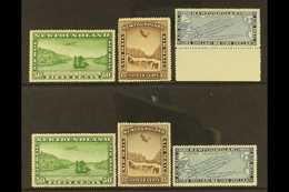 1931 Air Sets Both Without Watermark And With Watermark, SG 192/194 And 195/197, Very Fine Mint. (6 Stamps) For More Ima - Sonstige & Ohne Zuordnung