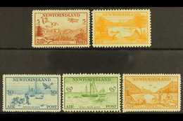 1933 Air Pictorials Set, SG 230/4, Very Fine Mint (5 Stamps) For More Images, Please Visit Http://www.sandafayre.com/ite - Other & Unclassified