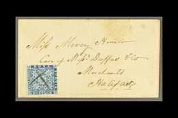 1858 (5 June) Cover Addressed To Halifax, Bearing 1851-60 3d Stamp (SG 3, Four Margins) Cancelled With Manuscript Cross, - Other & Unclassified