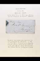 1856-1960's COMMERCIAL COVERS. An Interesting Collection Of Covers, Inc 1856 Stampless Entire To London With "Valparaiso - Chili