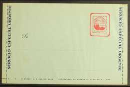 MEDELLIN - POSTAL STATIONERY 1904 Letter Card "Un Peso" Red On Light Green With Dark Blue Text, Higgins & Gage 1, Very F - Colombie