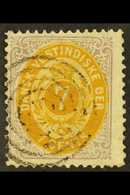 1873-1902 7c Yellow-ochre And Slate Lilac, SG 20, With Neat Target Cancel.  For More Images, Please Visit Http://www.san - Deens West-Indië