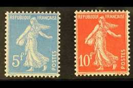 1927 5fr Blue And 10fr Red Strasbourg Stamp Exhibition Set, SG 454/454a (Yvert 241/242), Never Hinged Mint (2 Stamps) Fo - Other & Unclassified