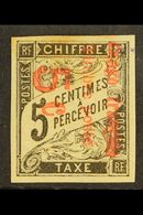CONGO 1892  5c On 5c Black Postage Due, Yv 8, Mint, Light Gum Toning Otherwise Fine. For More Images, Please Visit Http: - Autres & Non Classés