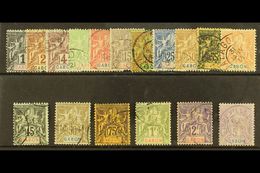 GABON 1904-07 Complete "Tablet" Set, Yvert 16/32, Very Fine Used. (17 Stamps) For More Images, Please Visit Http://www.s - Altri & Non Classificati