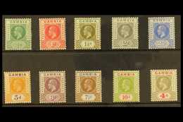 1921-22 Watermark Multi Script CA Complete Definitive Set, SG 108/117, Very Fine Mint. (10 Stamps) For More Images, Plea - Gambie (...-1964)