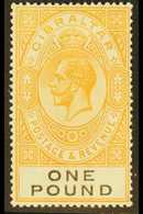 1925-32 £1 Yellow And Black Very Scarce Shade, B&K G59 (SG 107var), Very Fine Mint. For More Images, Please Visit Http:/ - Gibilterra