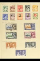 1928-54 ALL DIFFERENT Mint Or Used Collection On Old Album Pages, Includes 1928 Set With 3d To 5s Mint, 1935 Jubilee Set - Goudkust (...-1957)