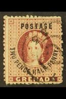 1881 2½d Deep Claret, Wmk Broad-pointed Star, SG 25c, Fine Used.  For More Images, Please Visit Http://www.sandafayre.co - Grenade (...-1974)