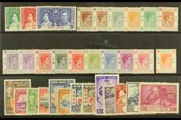 1937-52 MINT SELECTION. An All Different Range On A Stock Card. Includes Coronation Set, Defins To $1, Centenary Set, Pe - Andere & Zonder Classificatie