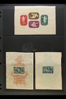 1940-41 ARCHIVE SPECIMENS 1940 Flood Relief, 1940 King Matthias, And 1941 Artist's Fund Miniature Sheets, Michel Blocks  - Sonstige & Ohne Zuordnung