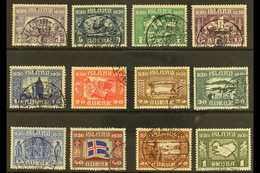 1930 Parliamentary Millenary Set Complete To 1kr, SG 158/169, Very Fine Used  (12 Stamps) For More Images, Please Visit  - Autres & Non Classés