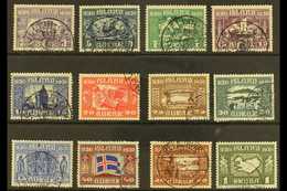 1930 Parliamentary Millenary Set Complete To 1kr, SG 158/169, Very Fine Used  (12 Stamps) For More Images, Please Visit  - Other & Unclassified