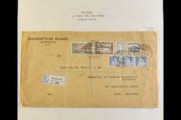 1933-67 COVERS GROUP Includes 1933 Printed "Natural History Museum" Cover To Ireland Bearing 1931 5a Falls, And 20a Fall - Otros & Sin Clasificación