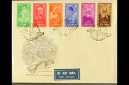 1952 (1 Oct) Indian Saints And Poets Set (SG 337/42) Tied By Special Cancels On First Day Cover, Very Fine Illustrated A - Other & Unclassified