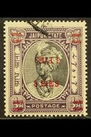 JAIPUR 1947 3p On ½a Black And Violet With Surcharge Double, One Inverted, SG 71e, Very Fine Used. For More Images, Plea - Otros & Sin Clasificación
