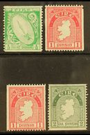 1933-34 COIL STAMPS ½d, 1d (2, One Single Perf), And 2d Imperf X Perf 14, SG 71a, 72b/c, 74a, Fine Mint. (4) For More Im - Andere & Zonder Classificatie