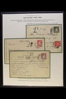 POSTAGE DUE MAIL 1942-49 Group With 1942 Cover To England Bearing 2d Map Plus GB 1d Postage Due And With "2d TO PAY" Han - Other & Unclassified