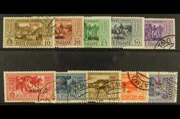 DODECANESE ISLANDS PATMO 1932 Garibaldi Set, SG 89/98, Sassone S.68, Very Fine Used (10). For More Images, Please Visit  - Sonstige & Ohne Zuordnung