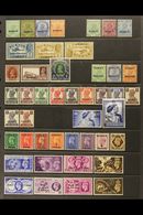 1923-1958 FINE MINT COLLECTION On A Two-sided Stock Page, ALL DIFFERENT, Inc 1923-24 ½a Inverted Opt (toned), 1939 To 4a - Kuwait